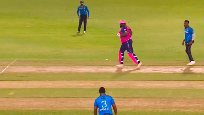 Video Of ‘Heaviest Cricketer’ Rahkeem Cornwall’s Run-Out Breaks Internet