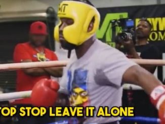 Floyd Mayweather tells rapper Blueface’s girlfriend to stop talking during sparring session