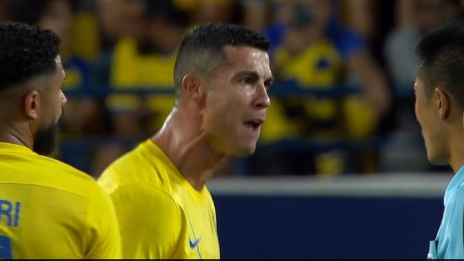 Cristiano Ronaldo’s “Wake Up” Outburst At Referee After Being Denied Three Penalties. Watch