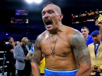 Oleksandr Usyk achieved his remarkable body transformation with unique cardio sessions, eating SEVEN-POUND bowls of Ukrainian dishes and training so hard he fainted… underwater!