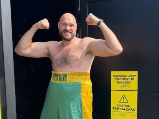 Tyson Fury mocks Oleksandr Usyk following the Ukrainian’s controversial win over Daniel Dubois and reveals his ‘new kit’ for the Francis Ngannou fight