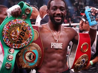 Terence Crawford slams Jermell Charlo’s performance against Canelo Alvarez and claims the American was just trying to survive in the ring