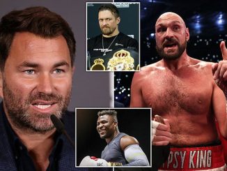 Eddie Hearn scoffs at reports Tyson Fury will earn £164.5m from clashes with Francis Ngannou and Oleksandr Usyk
