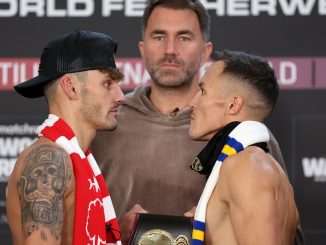 It’s a contrast of styles and characters as Josh Warrington takes on British rival Leigh Wood… with the WBA featherweight world title on the line in Sheffield
