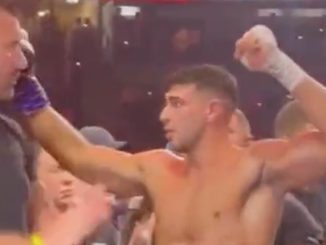 Inside Tommy Fury’s jubilant celebrations after his victory over KSI as Tyson joins in on the party and cheers at ringside along with his brother’s partner Molly-Mae Hague