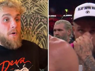 Jake Paul denies rumors that he used cocaine after the social media influencer and boxer was seen repeatedly rubbing his nose at brother Logan’s bout vs. Dillon Danis