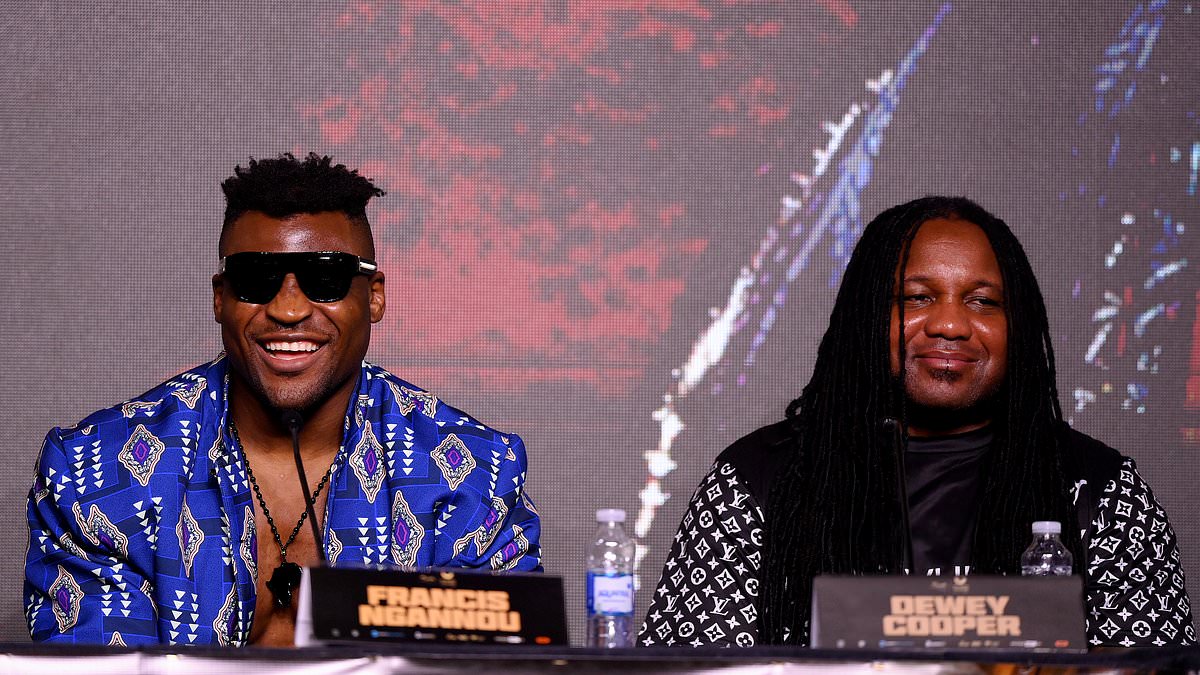 Francis Ngannou’s trainer Dewey Cooper claims WBC president will rank the former UFC champion in top 10 heavyweights after fight against Tyson Fury