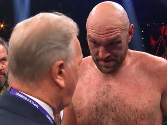 Tyson Fury’s face is left battered and bruised after his split decision victory over Francis Ngannou… while the former MMA star looks fine despite defeat