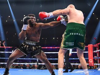 Francis Ngannou KNOCKS DOWN Tyson Fury in the third round – after cutting him one round earlier – as former UFC champion stuns sports fans with his display against the champion