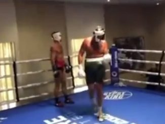 Is this the moment Tyson Fury suffered ‘freak’ cut in sparring that has POSTPONED Gypsy King’s unification bout with Oleksandr Usyk in Saudi Arabia?