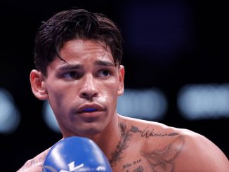 Ryan Garcia’s ex-wife says the boxer ‘may seem fine but he is not’ after disturbing video claiming he is DEAD and his ‘throat has been slit’ was shared to his social media account