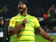 Frazer Clarke winds up his Ipswich-supporting heavyweight rival Fabio Wardley by wearing a Norwich shirt during face-off at Portman Road – leaving home fans FUMING – ahead of the pair’s grudge match this month