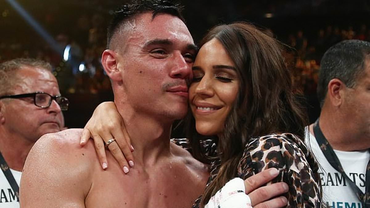 Tim Tszyu’s fiancee posts emotional message as Aussie boxer finally gets some good news after she saw him get ‘robbed’ of his world title in bloodbath